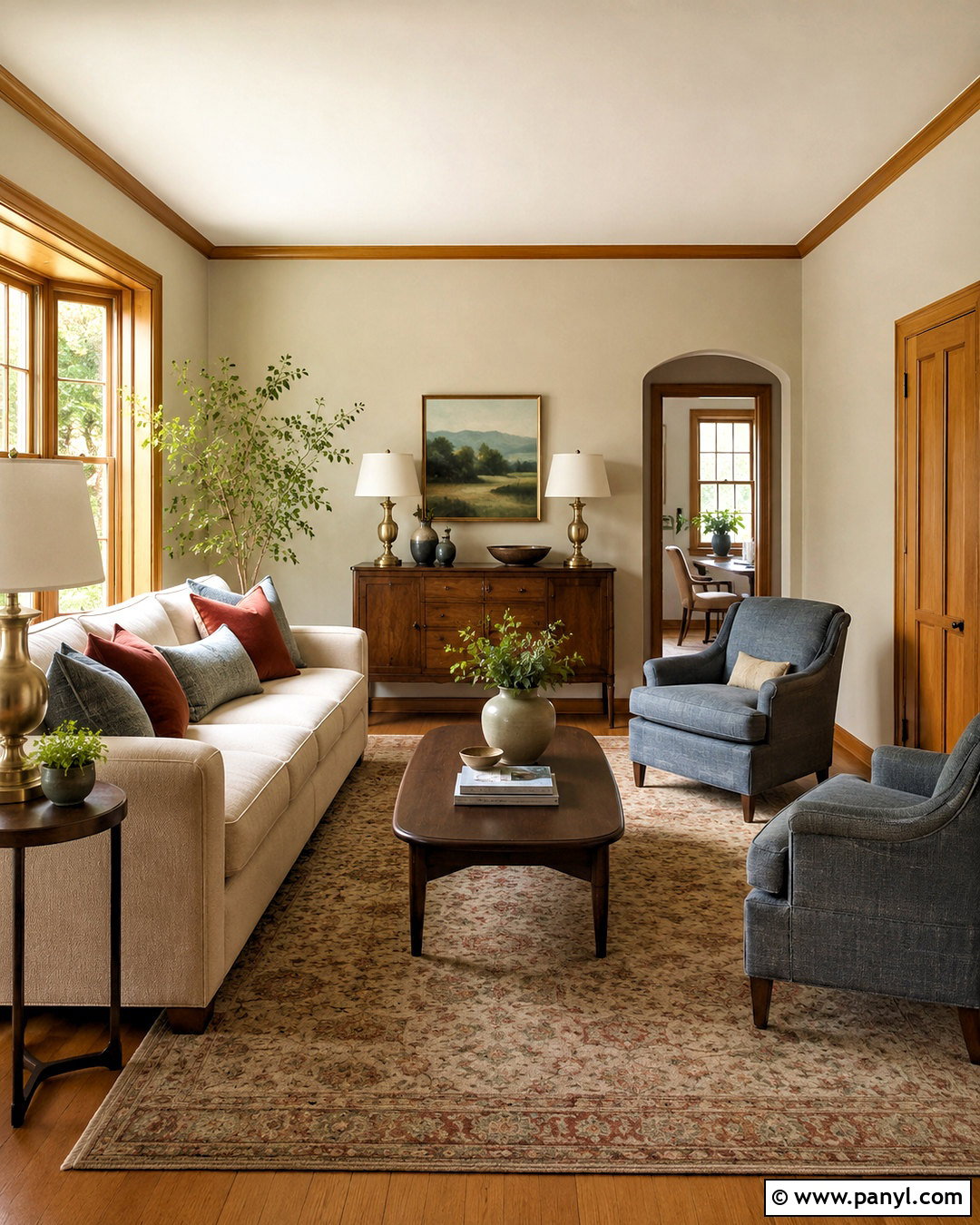 Benjamin Moore Edgecomb Gray With Honey Oak Trim - 20 paint colors with honey oak trim ideas