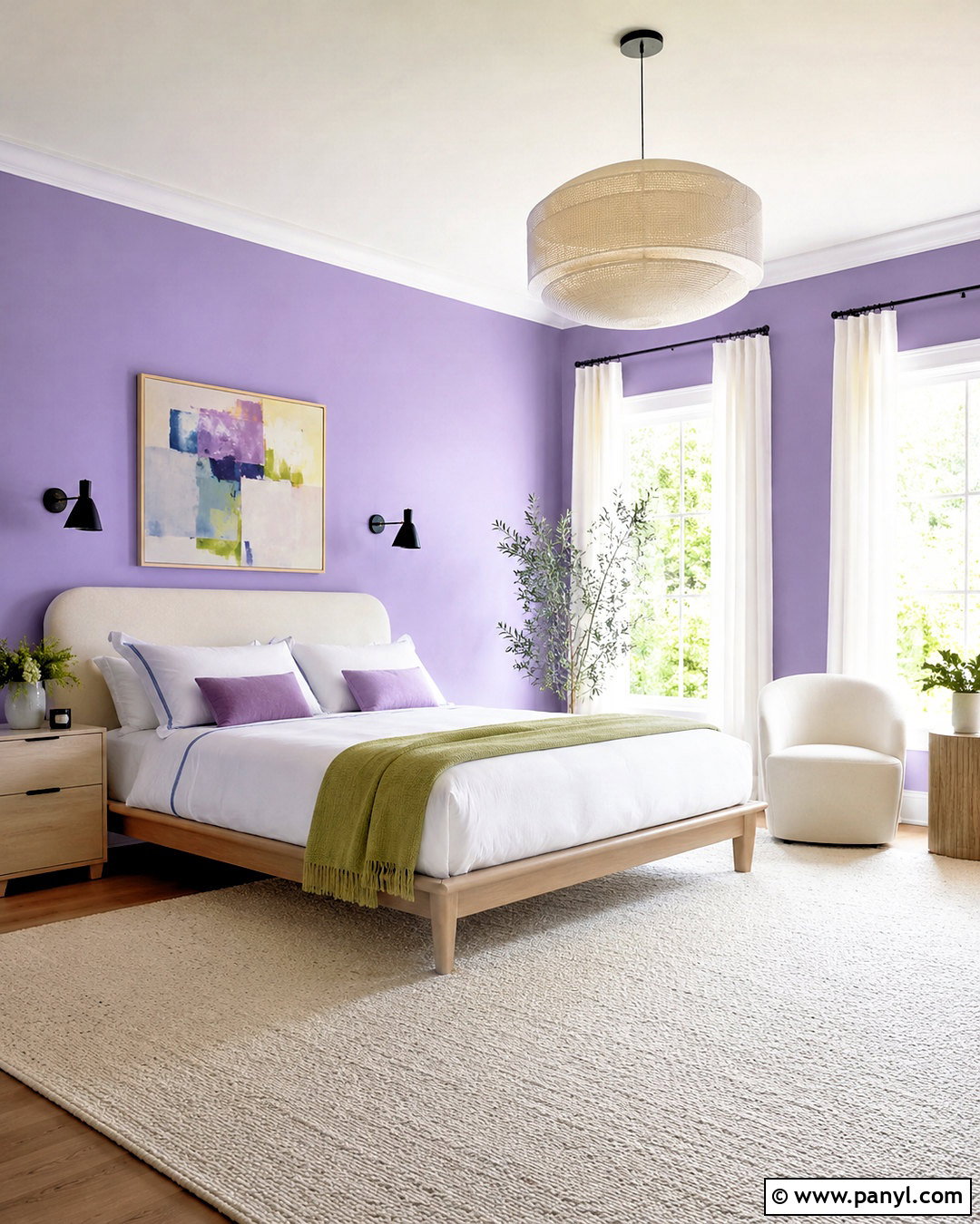 Benjamin Moore Enchanted 2070-50 - 20 best purple bedroom paint colors