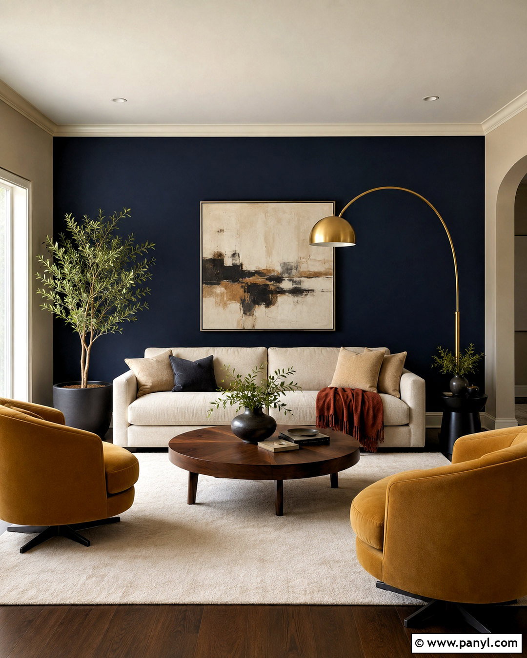 Benjamin Moore Evening Sky - 20 navy blue paint colors