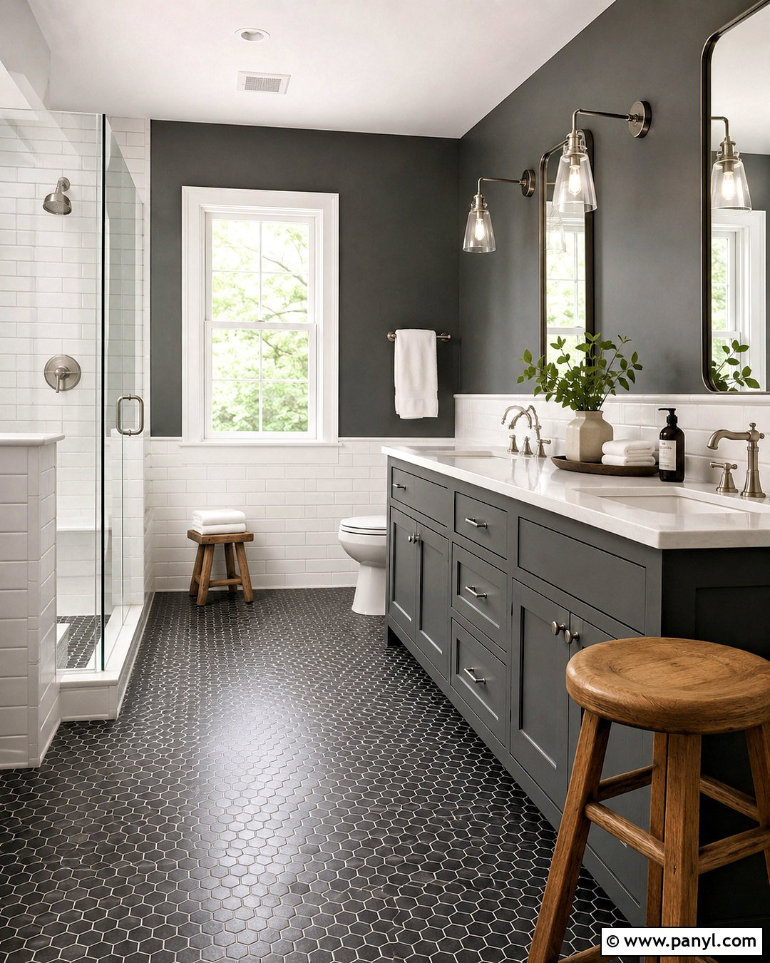 Benjamin Moore Flint Dark Gray Bathroom - 20 dark gray paint colors