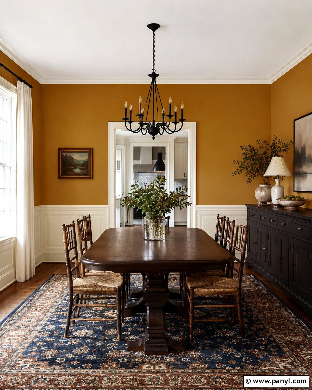 Benjamin Moore Gold Mine Dining Room - 20 Dark Gold Paint Colors For Walls