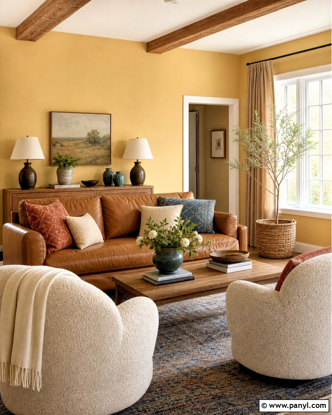 Benjamin Moore Golden Straw Soft Yellow Paint Color - 20 soft yellow paint colors