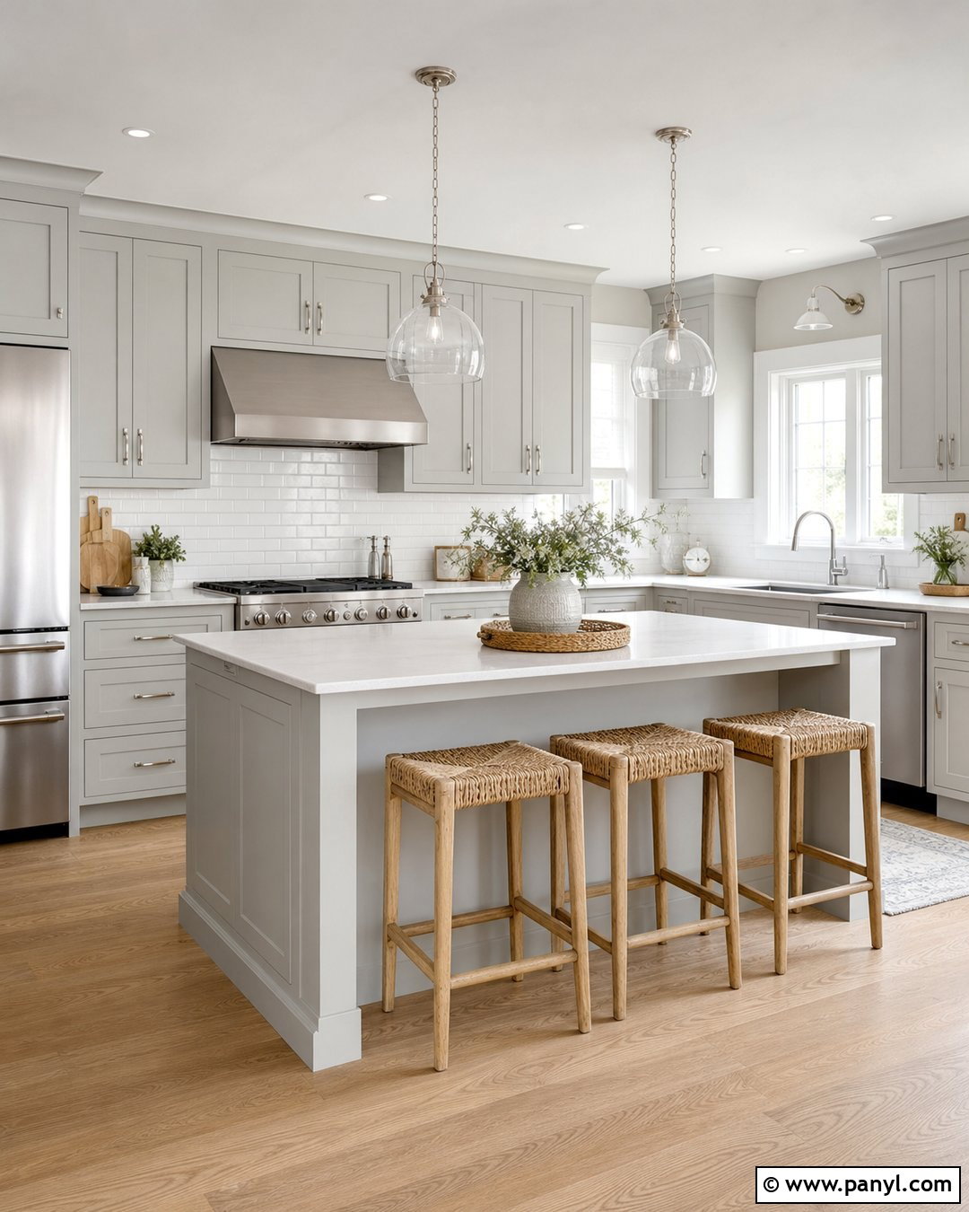 Benjamin Moore Gray Owl Kitchen Cabinets - 25 Light Grey Kitchen Cabinets Paint Colors