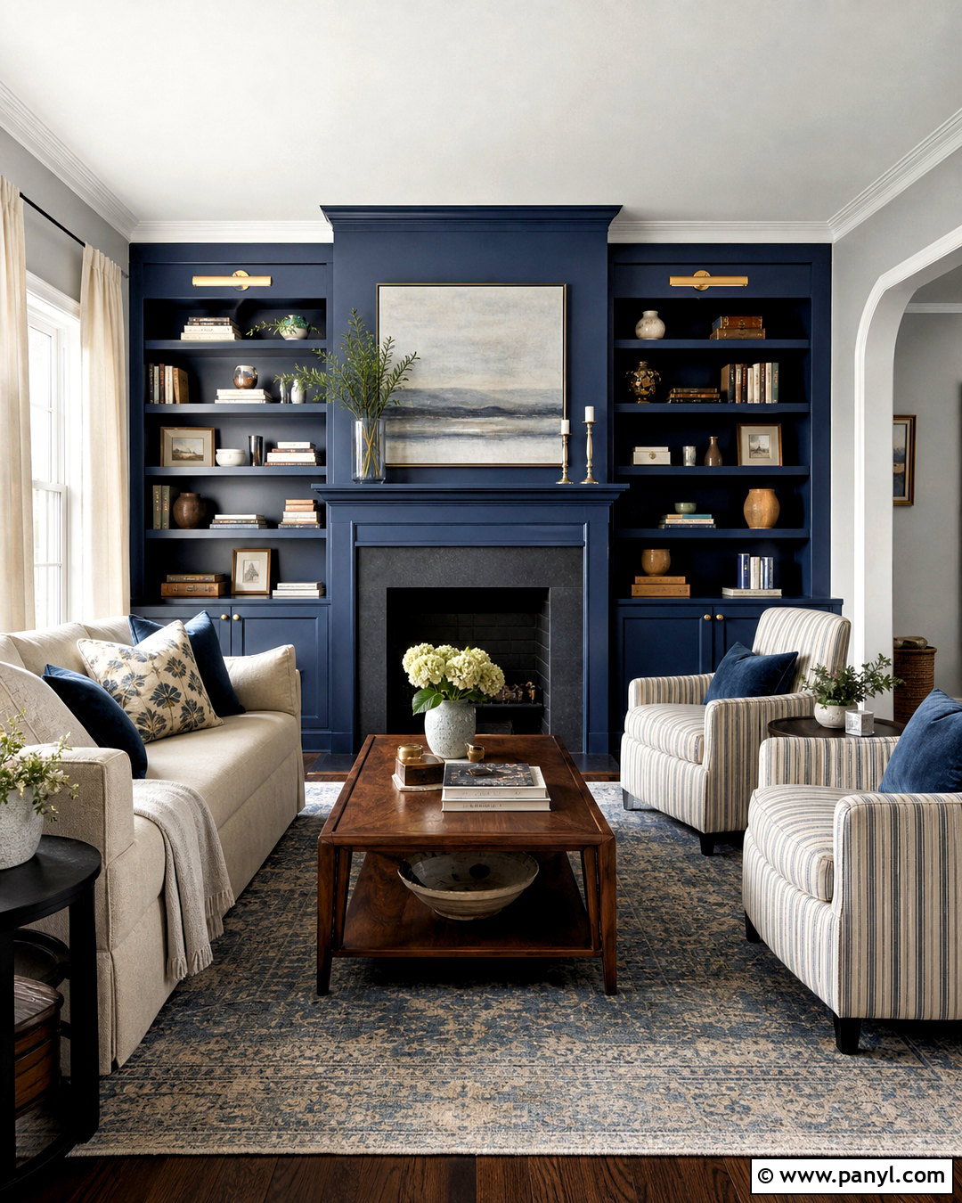 Benjamin Moore Gray Owl Living Room With Navy - 20 grey owl benjamin moore ideas