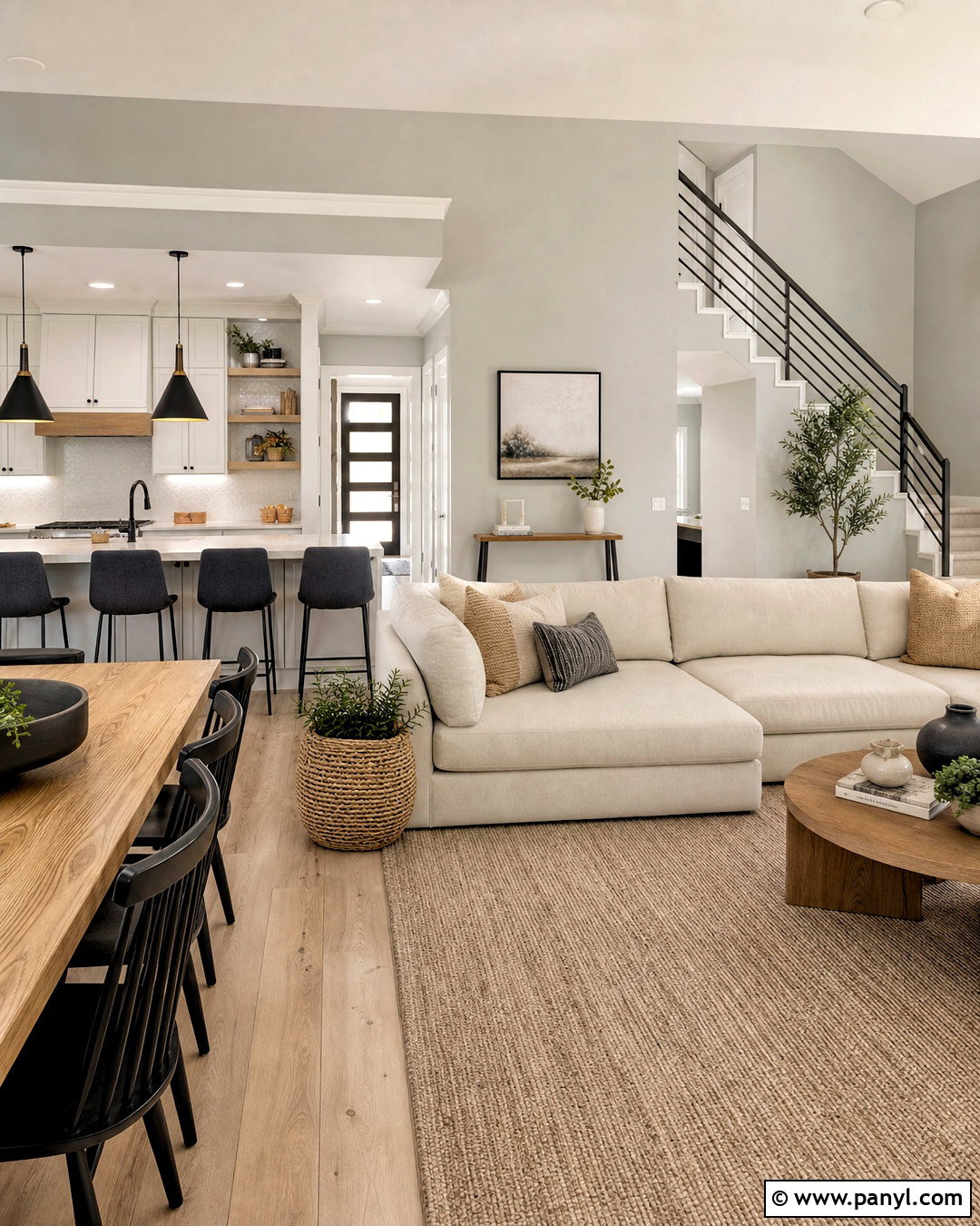 Benjamin Moore Gray Owl Open Concept Space - 20 grey owl benjamin moore ideas