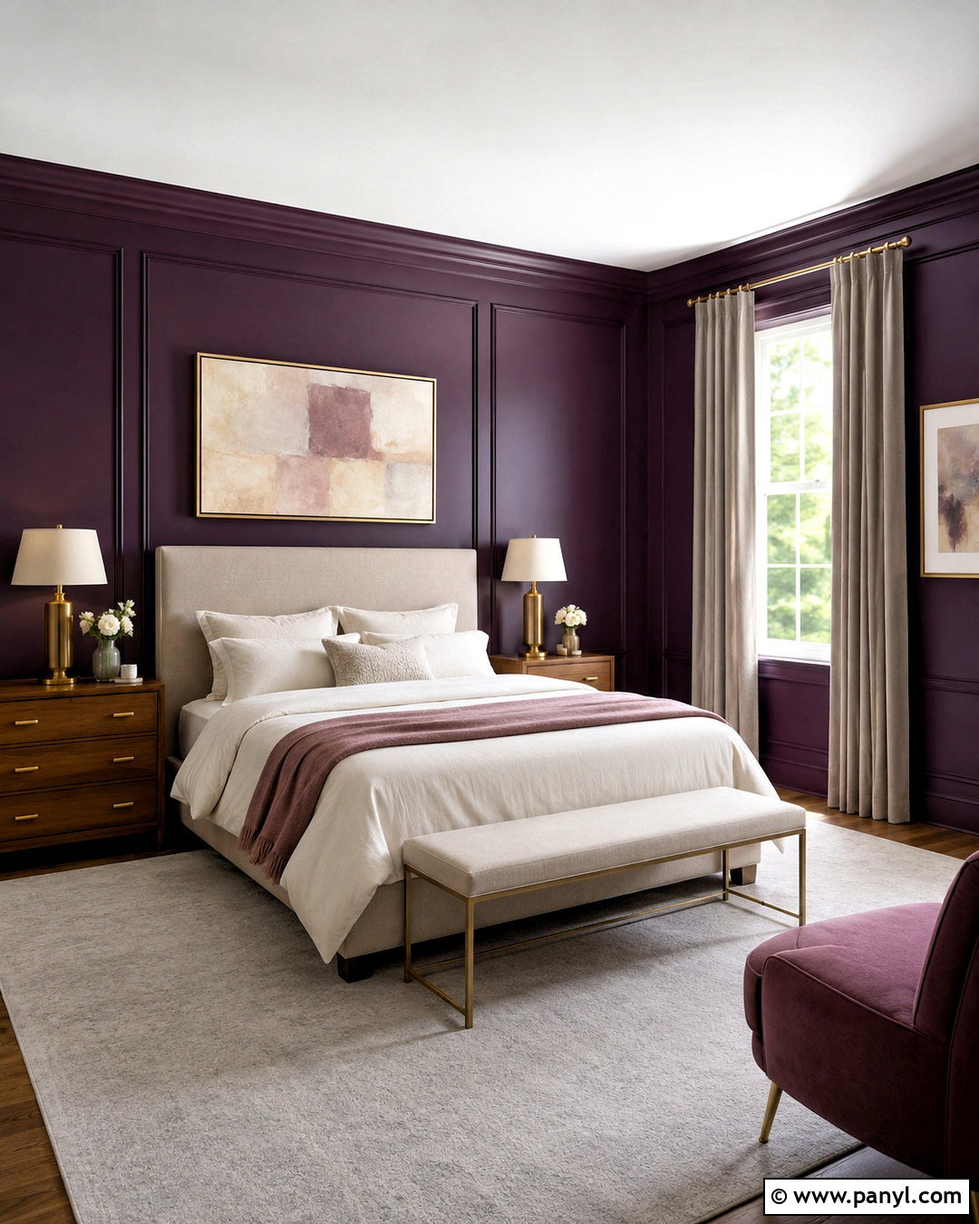 Benjamin Moore Hazy Lilac 2116-40 - 20 best purple bedroom paint colors