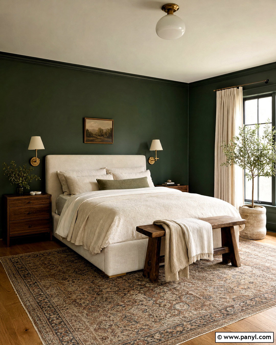 Benjamin Moore Hunter Green Paint Color - 20 emerald green paint colors