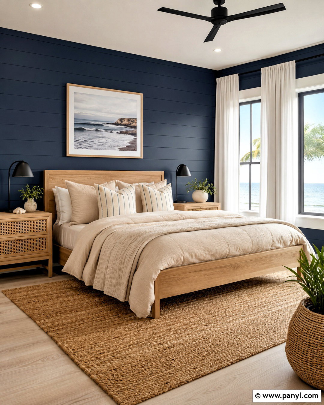 Benjamin Moore In The Midnight Hour 1666 - 20 navy blue paint colors
