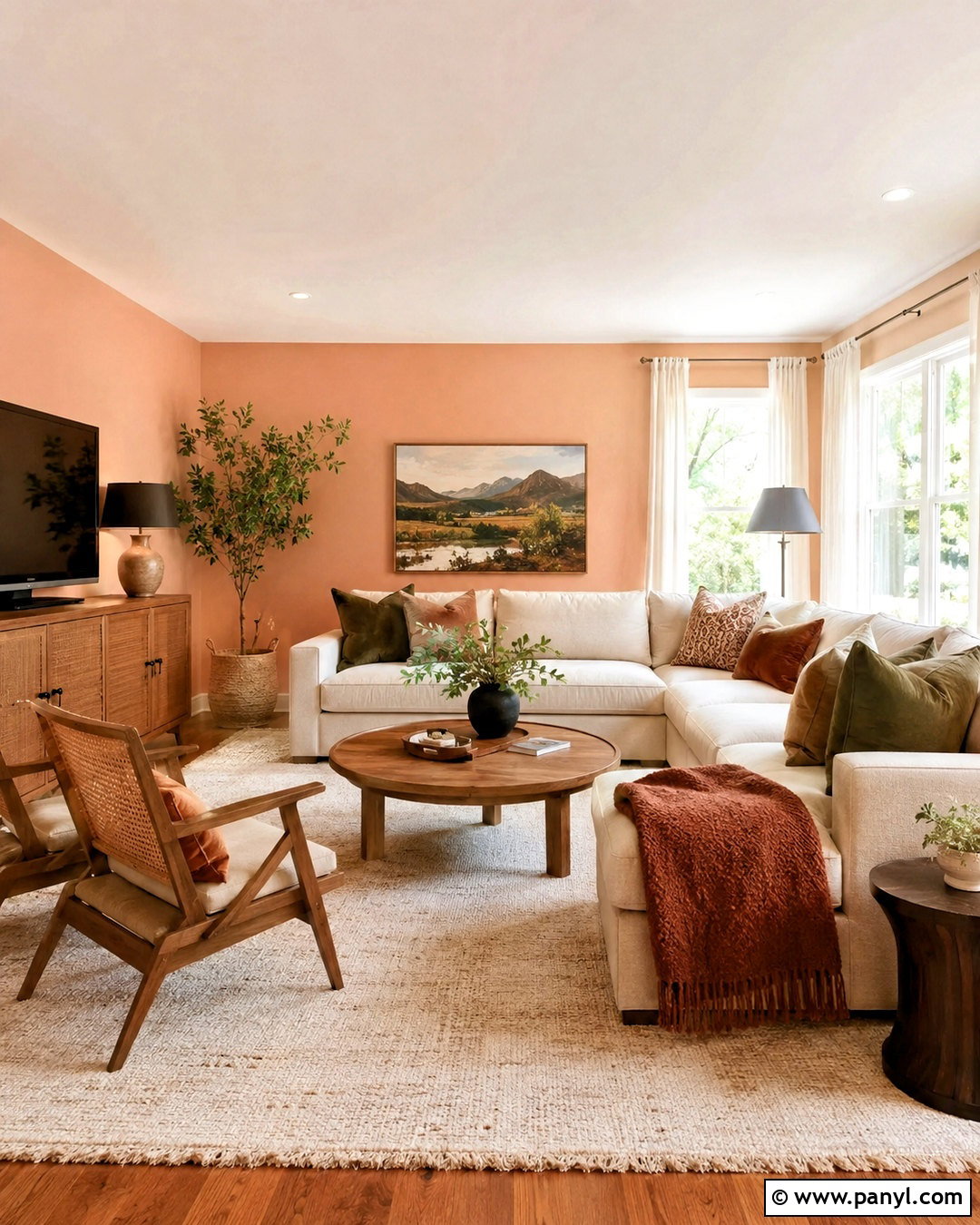 Benjamin Moore Jumel Peachtone HC-54 - 20 light orange paint colors