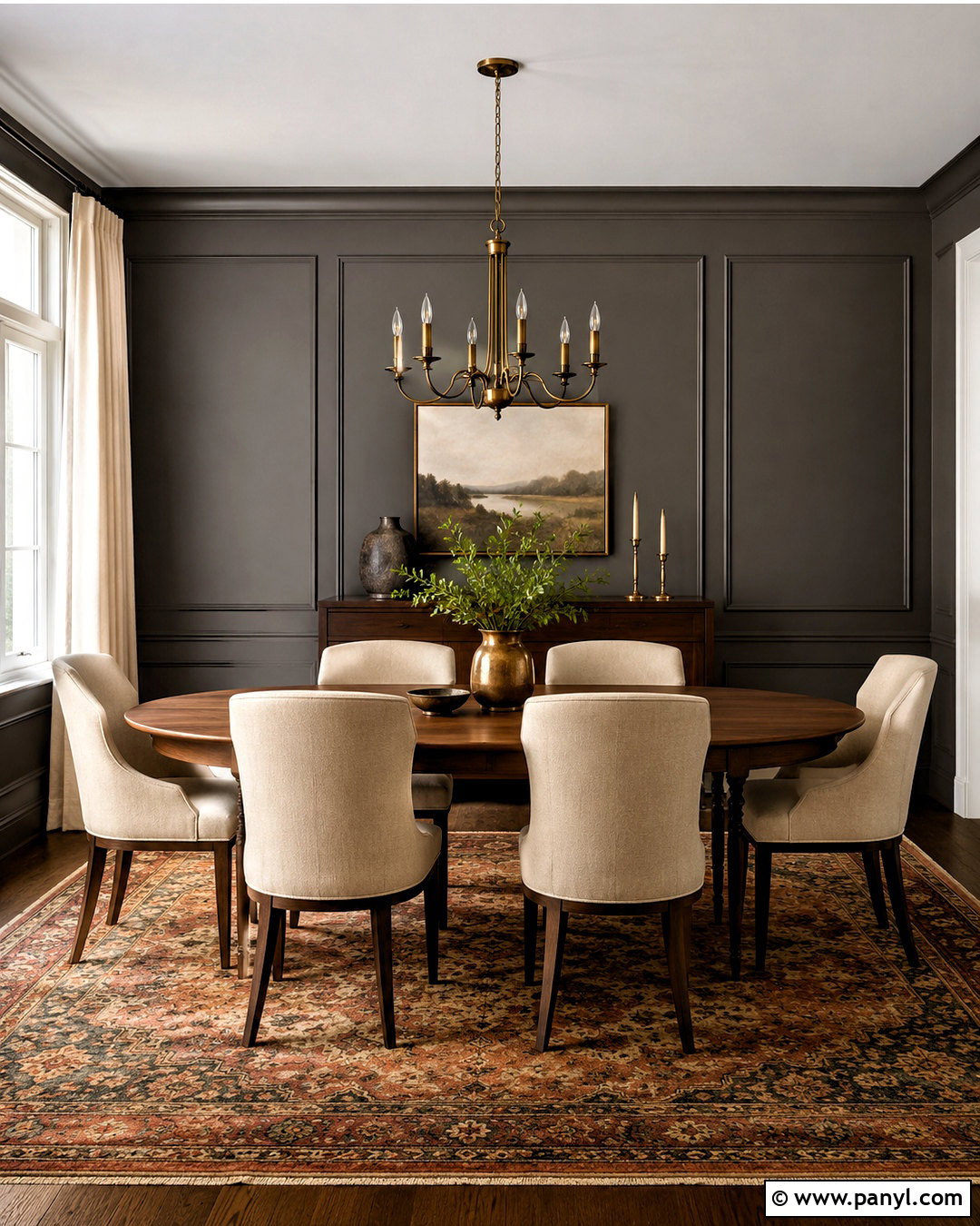 Benjamin Moore Kendall Charcoal Dark Gray Dining Room - 20 dark gray paint colors