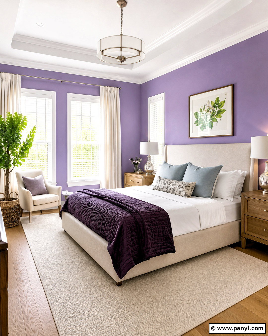 Benjamin Moore Lavender Blue 1438 - 20 best purple bedroom paint colors
