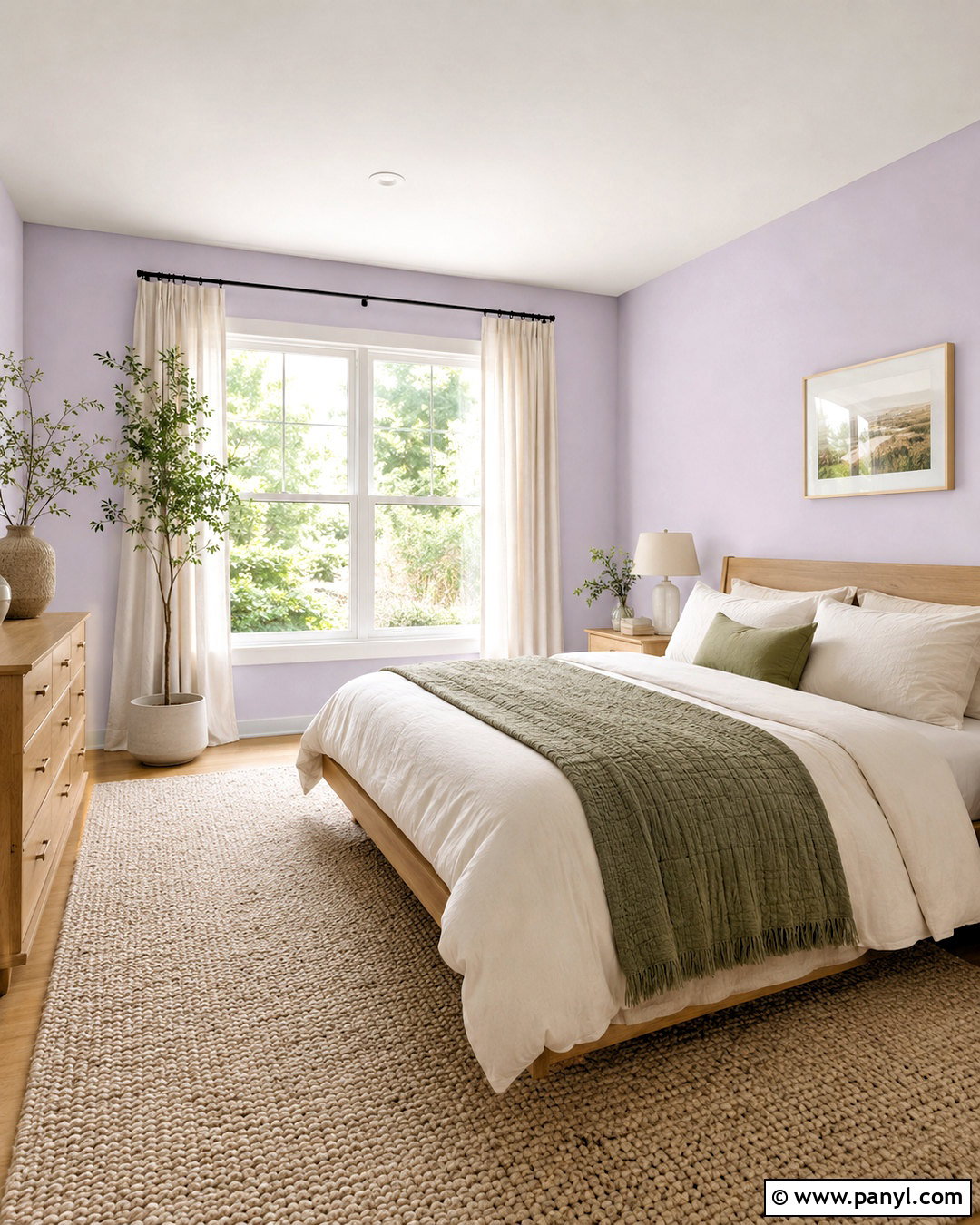 Benjamin Moore Lavender Mist 2070-60 - 20 best purple bedroom paint colors