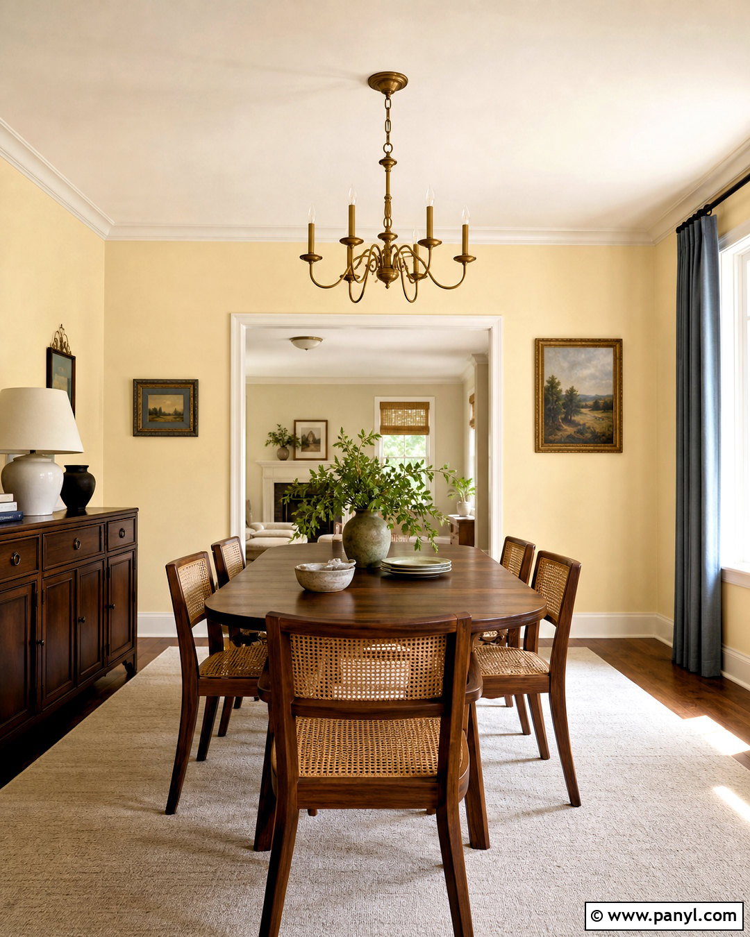 Benjamin Moore Man On The Moon Soft Yellow Paint Color - 20 soft yellow paint colors