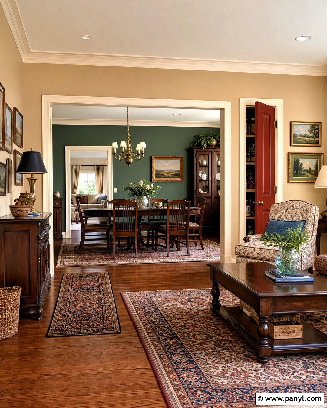 Benjamin Moore Manchester Tan And Georgian Green Color Scheme - 20 benjamin moore whole house color scheme ideas