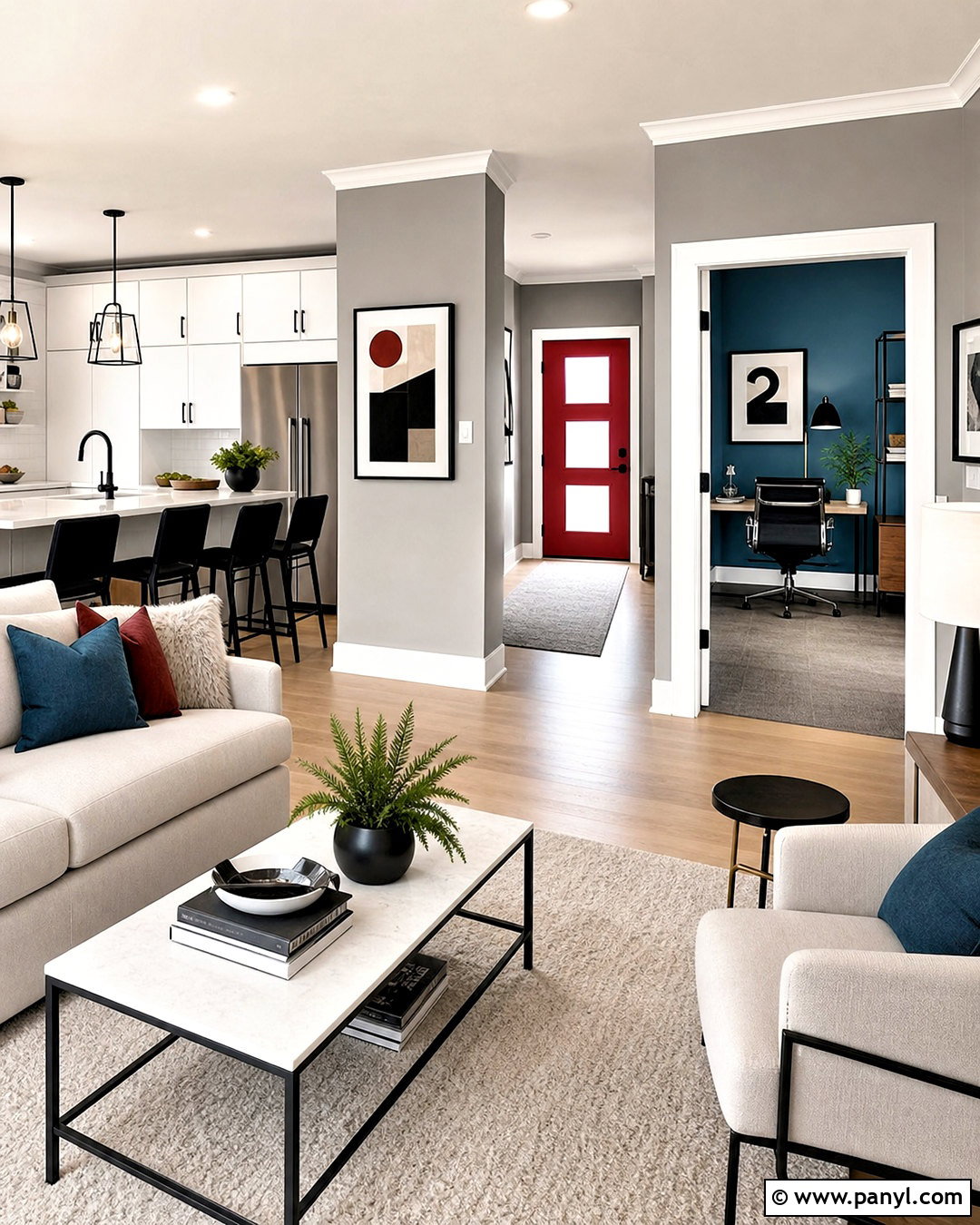 Benjamin Moore Metropolitan And Gentlemans Gray Color Scheme - 20 benjamin moore whole house color scheme ideas