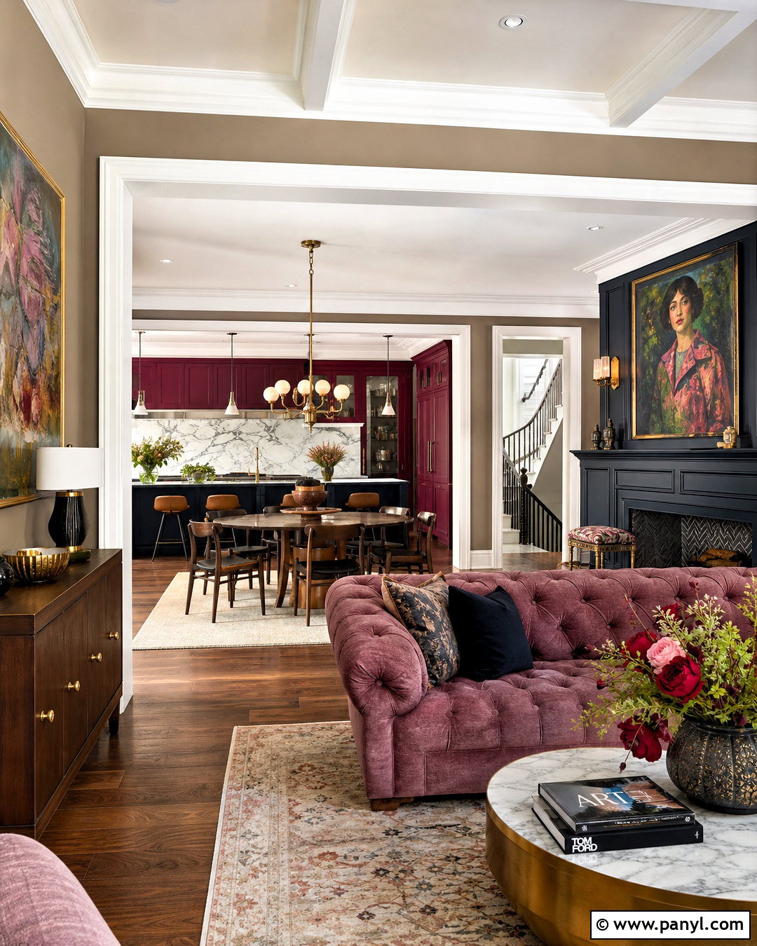 Benjamin Moore Mulberry And Desert Shadow Color Scheme - 20 benjamin moore whole house color scheme ideas