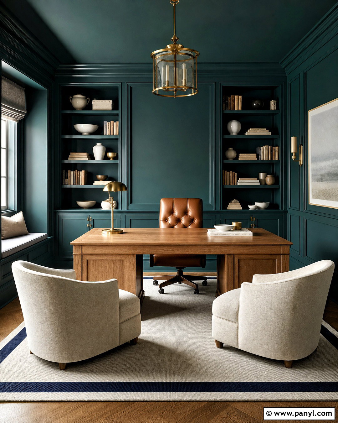 Benjamin Moore Narragansett Green Office - 20 moody green paint colors