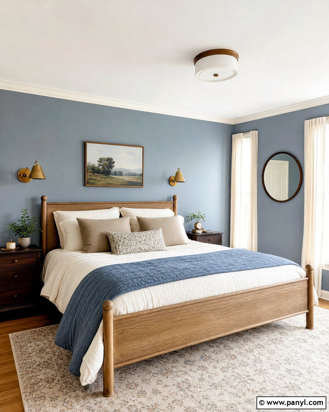 Benjamin Moore November Skies Bedroom - 20 grey blue paint colors