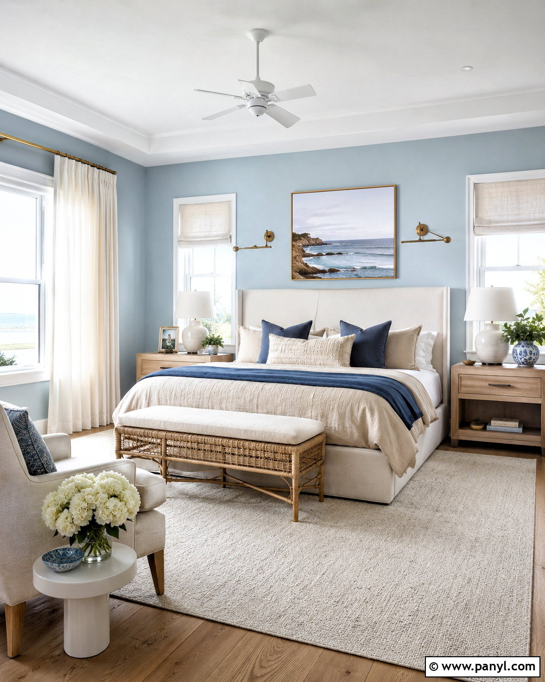 Benjamin Moore Ocean Air - 20 coastal blue paint colors