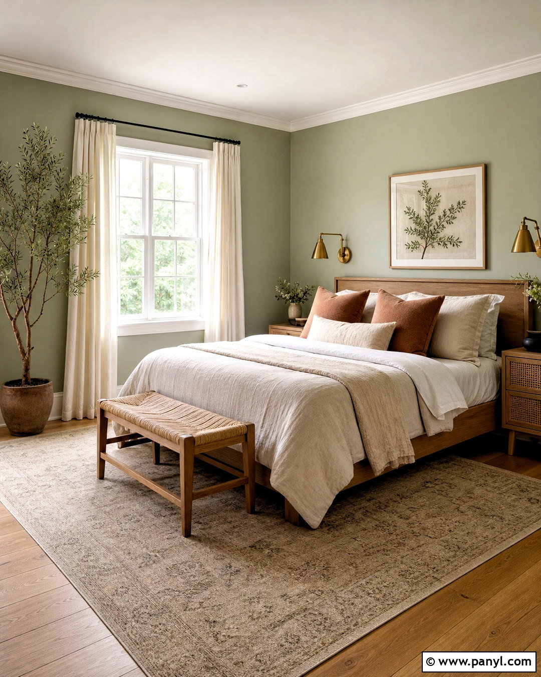 Benjamin Moore October Mist Green Bedroom - 20 green paint colors