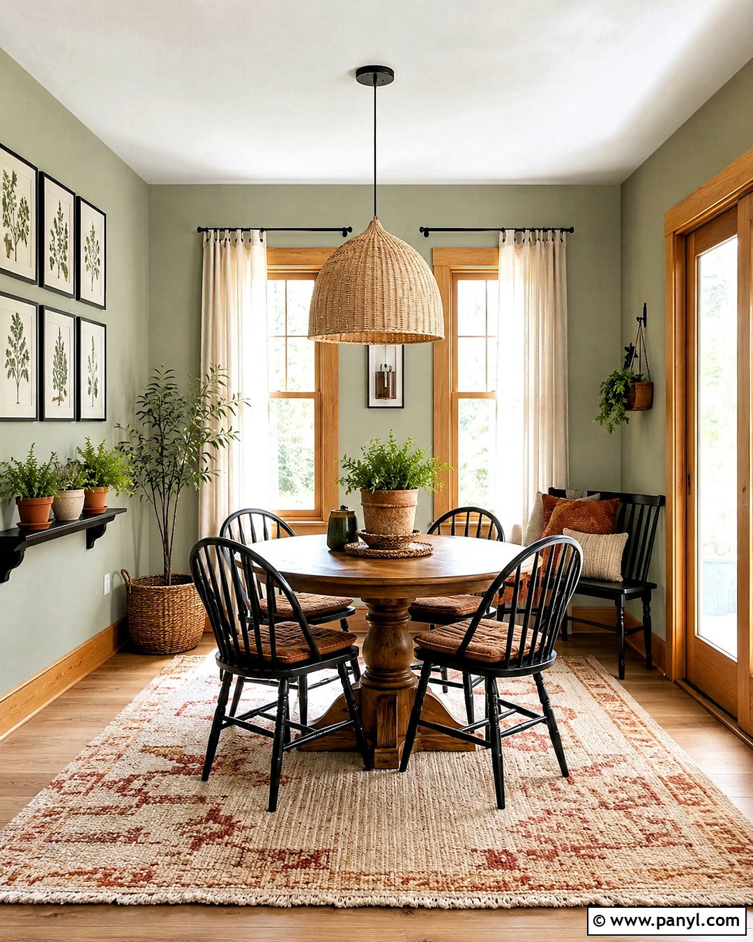 Benjamin Moore October Mist With Honey Oak Trim - 20 paint colors with honey oak trim ideas