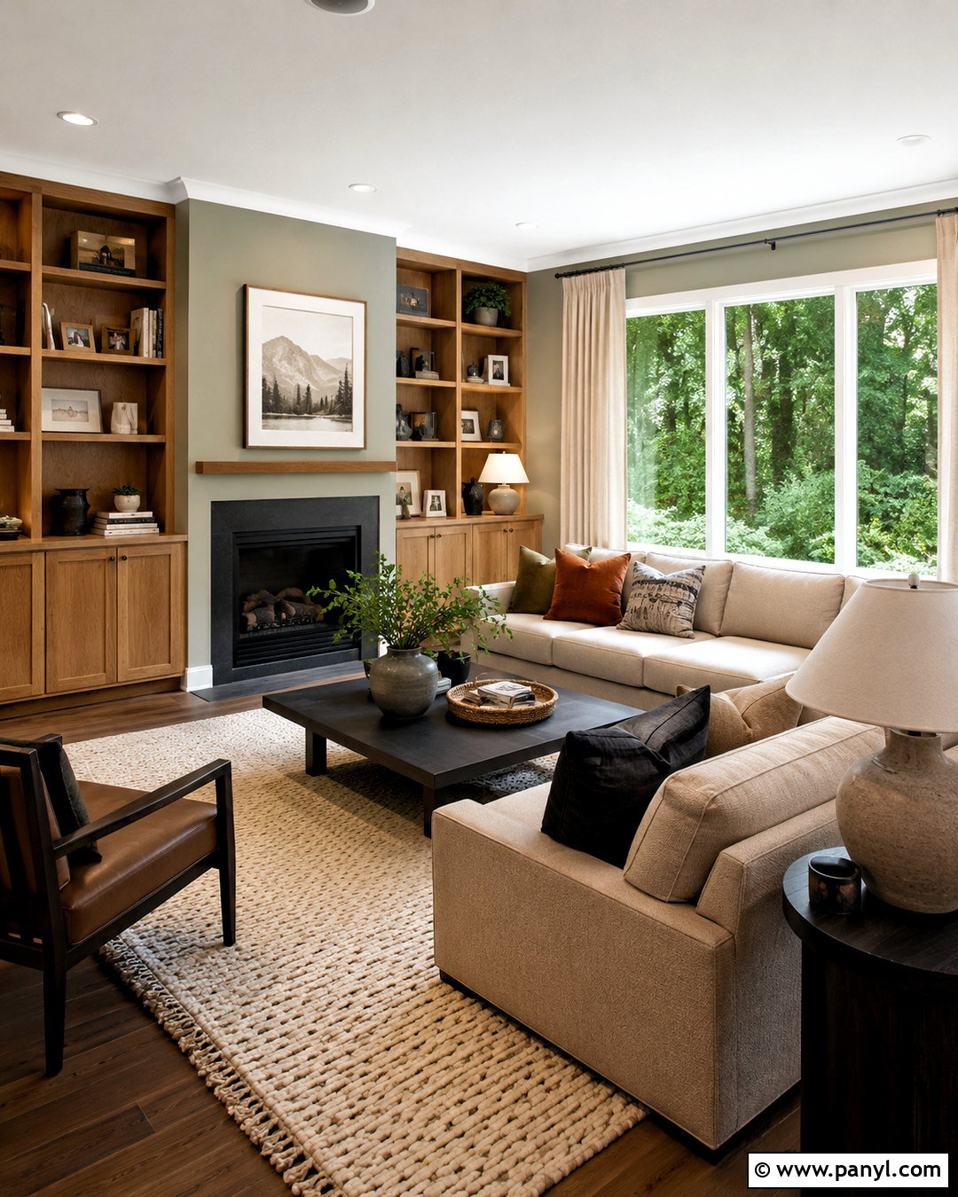 Benjamin Moore October Mist With Honey Oak - 20 paint colors that go with honey oak ideas