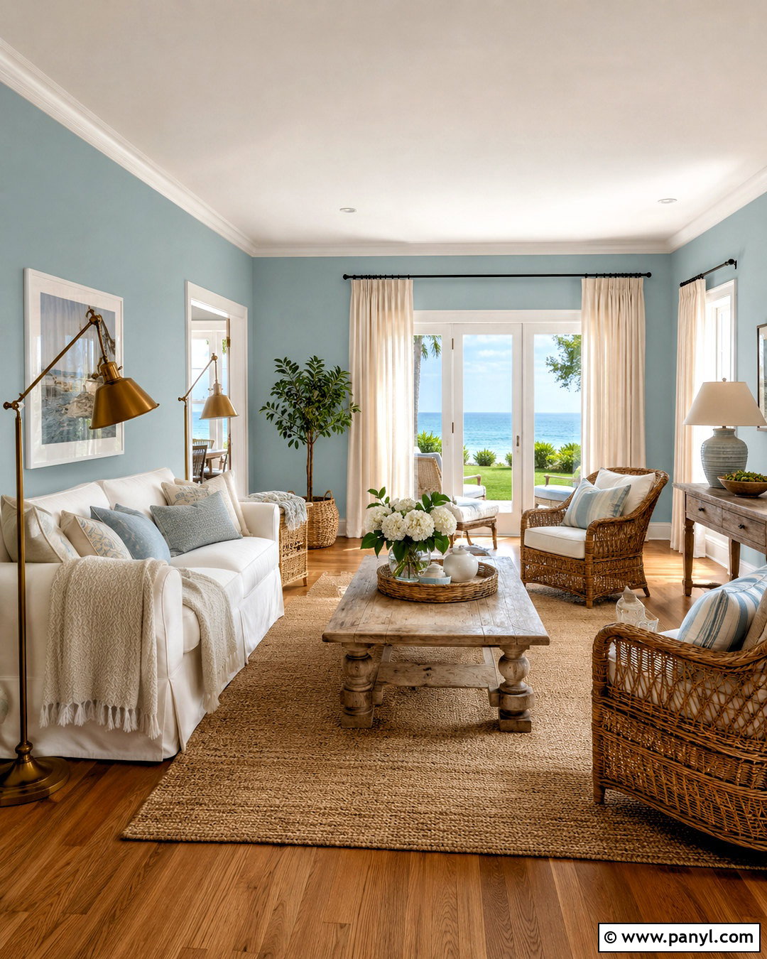 Benjamin Moore Palladian Blue - 20 coastal blue paint colors