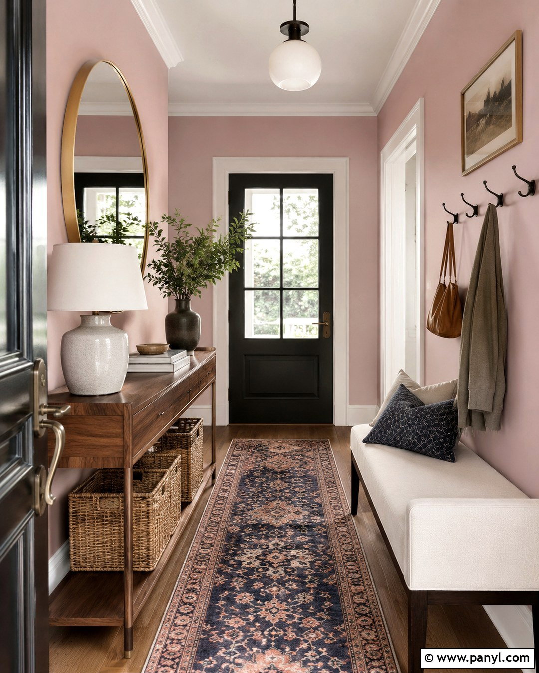 Benjamin Moore Peony Entryway - 20 Benjamin Moore Peony Ideas