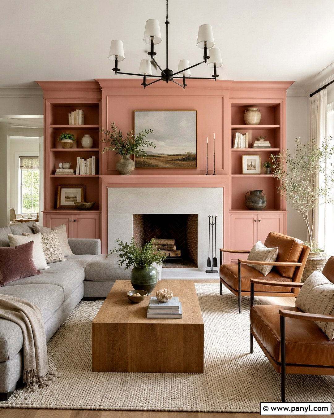 Benjamin Moore Peony Fireplace Wall - 20 Benjamin Moore Peony Ideas