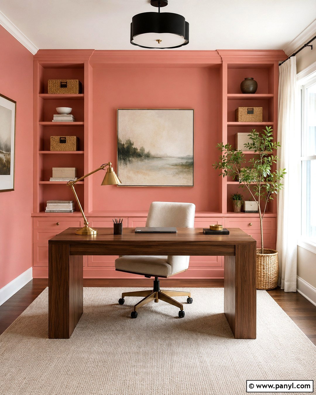 Benjamin Moore Peony Home Office - 20 Benjamin Moore Peony Ideas