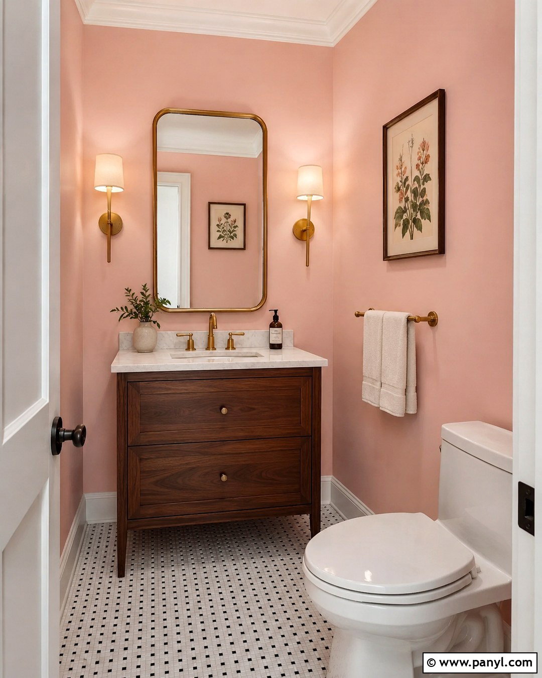 Benjamin Moore Peony Powder Room - 20 Benjamin Moore Peony Ideas