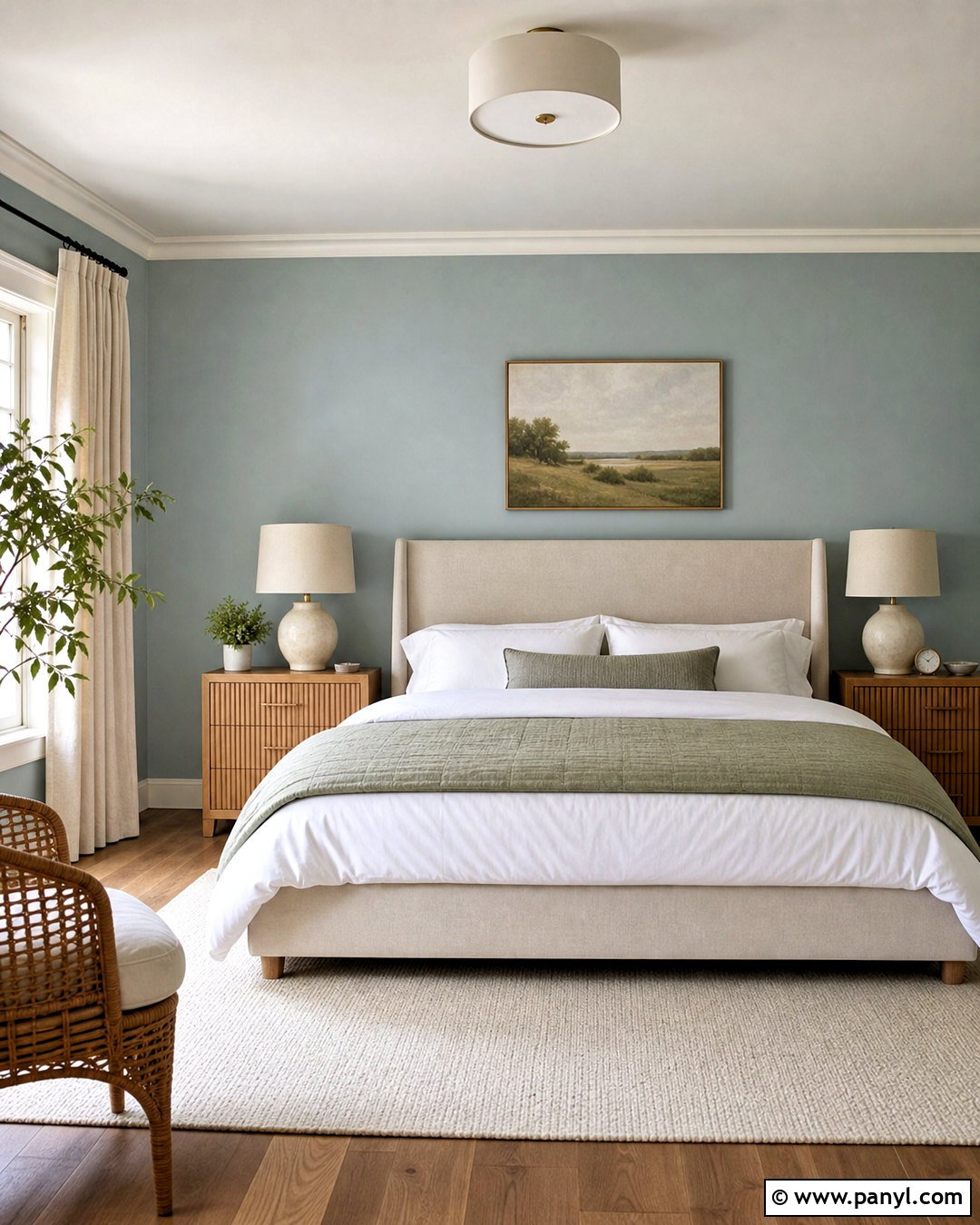 Benjamin Moore Quiet Moments Bedroom - 20 grey blue paint colors