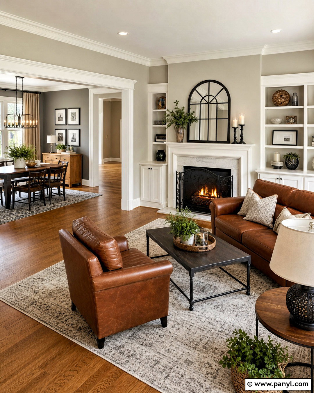 Benjamin Moore Revere Pewter And Knoxville Gray Color Scheme - 20 benjamin moore whole house color scheme ideas