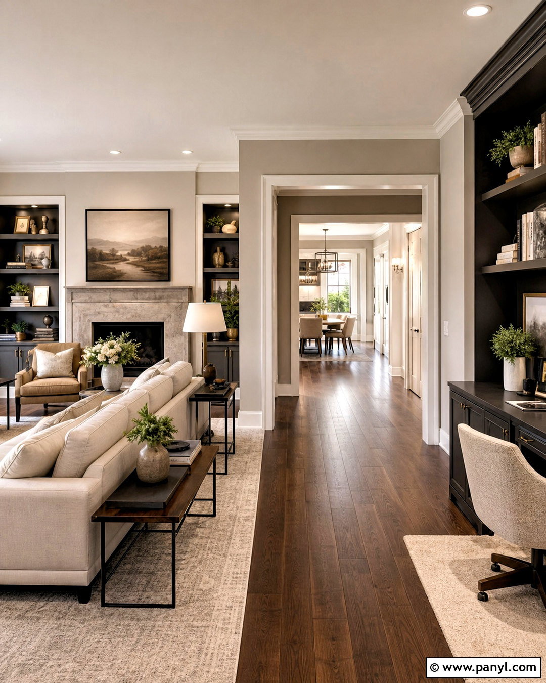 Benjamin Moore Revere Pewter And Silhouette Color Scheme - 20 benjamin moore whole house color scheme ideas