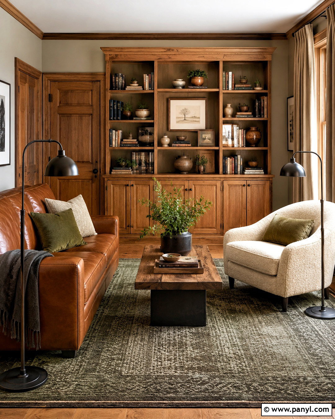 Benjamin Moore Revere Pewter With Honey Oak Trim - 20 paint colors with honey oak trim ideas