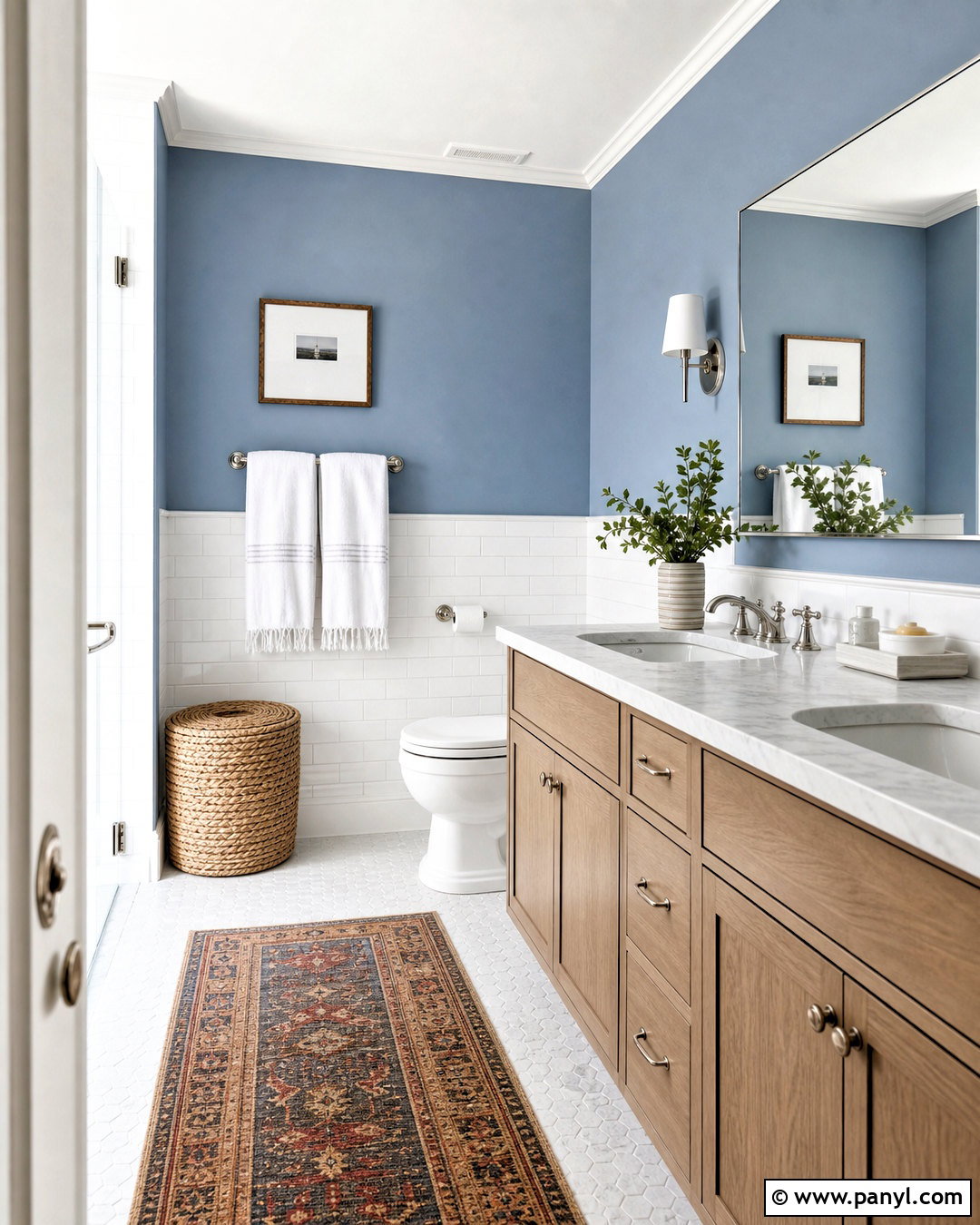 Benjamin Moore Santorini Blue Bathroom - 20 grey blue paint colors
