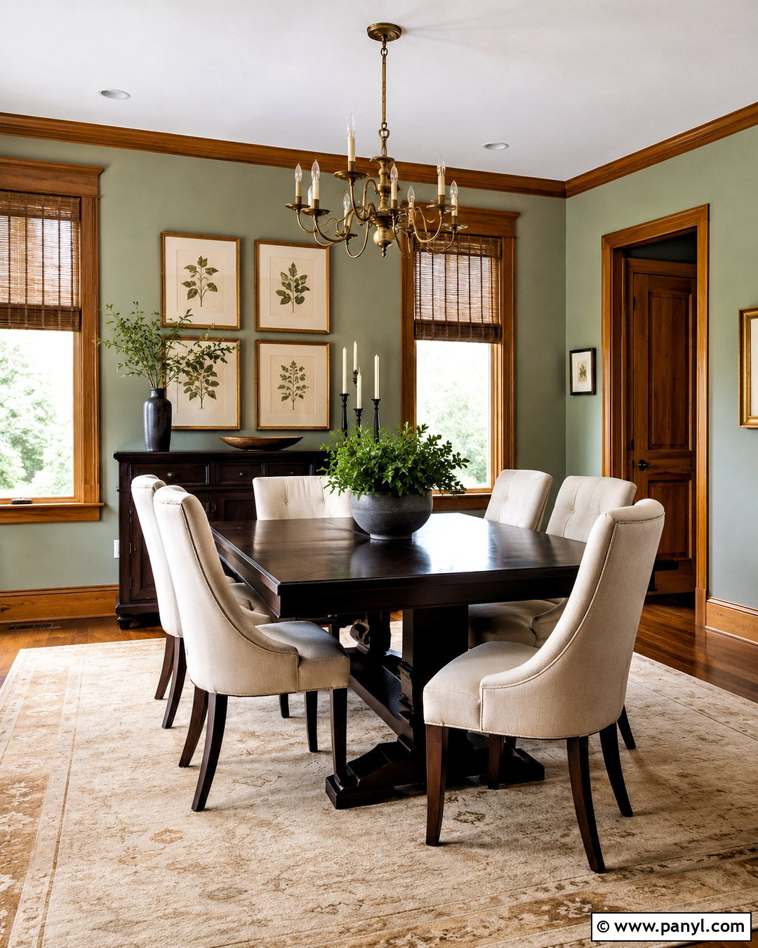 Benjamin Moore Saybrook Sage With Honey Oak - 20 paint colors that go with honey oak ideas