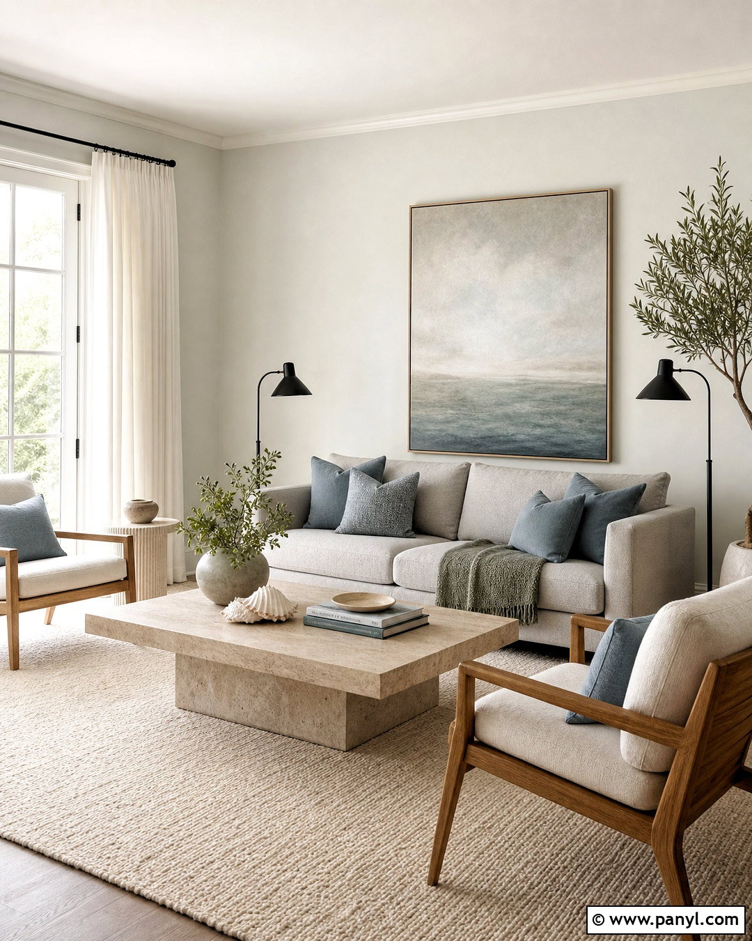 Benjamin Moore Seapearl Living Room - 20 off white paint colors living room ideas