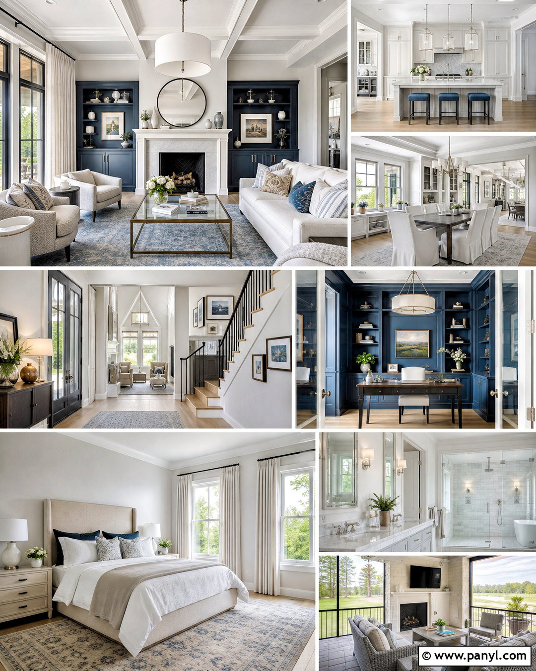Benjamin Moore Silver Satin And Iced Marble Color Scheme - 20 benjamin moore whole house color scheme ideas