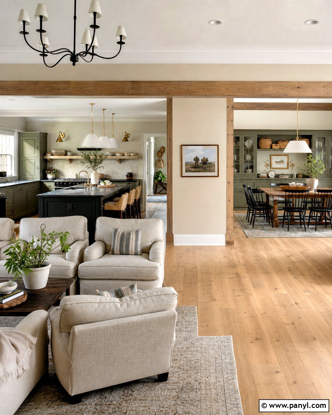 Benjamin Moore Soft Chamois And Saybrook Sage Color Scheme - 20 benjamin moore whole house color scheme ideas