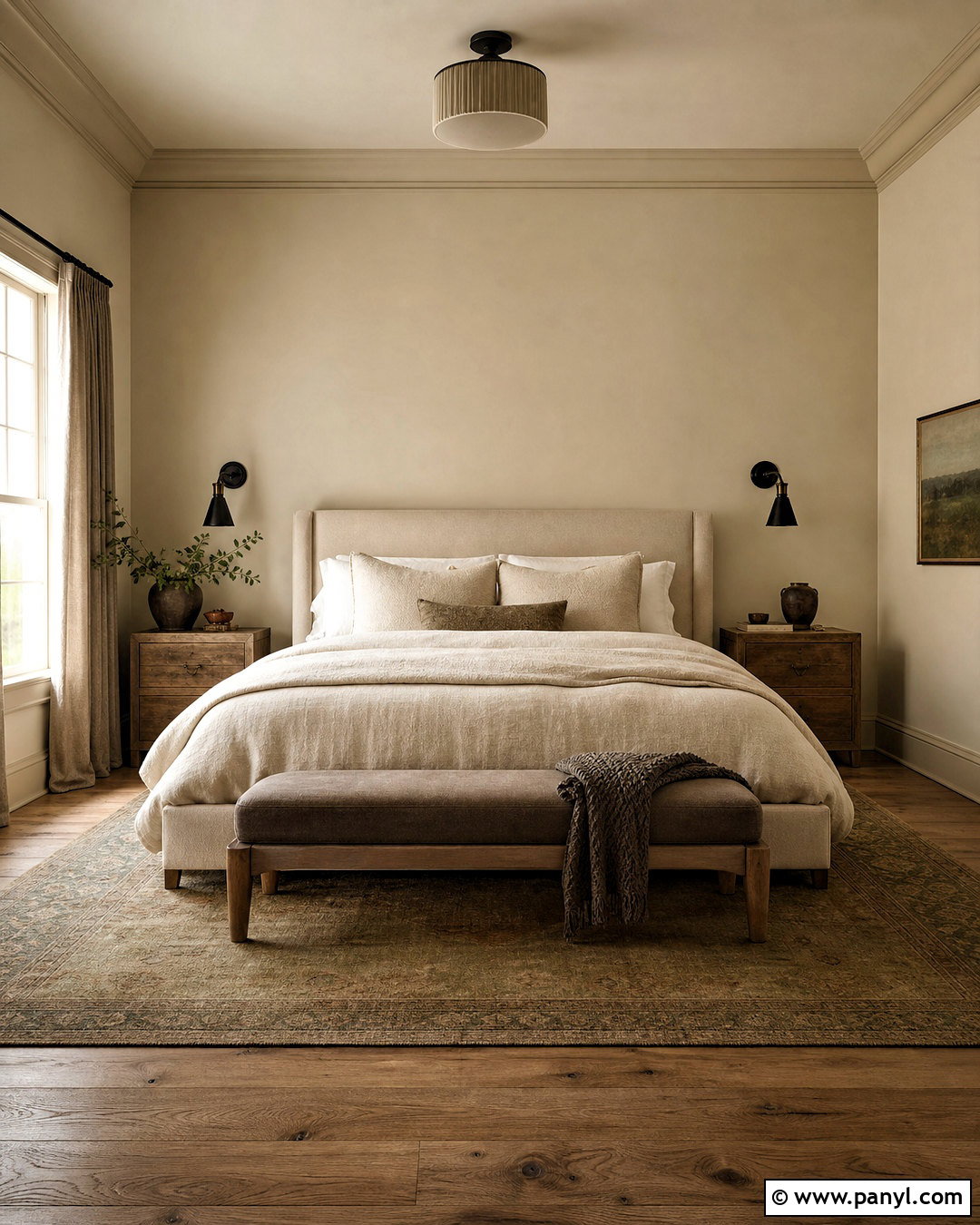 Benjamin Moore Soft Chamois OC-13 Paint Color - 20 warm cream paint colors