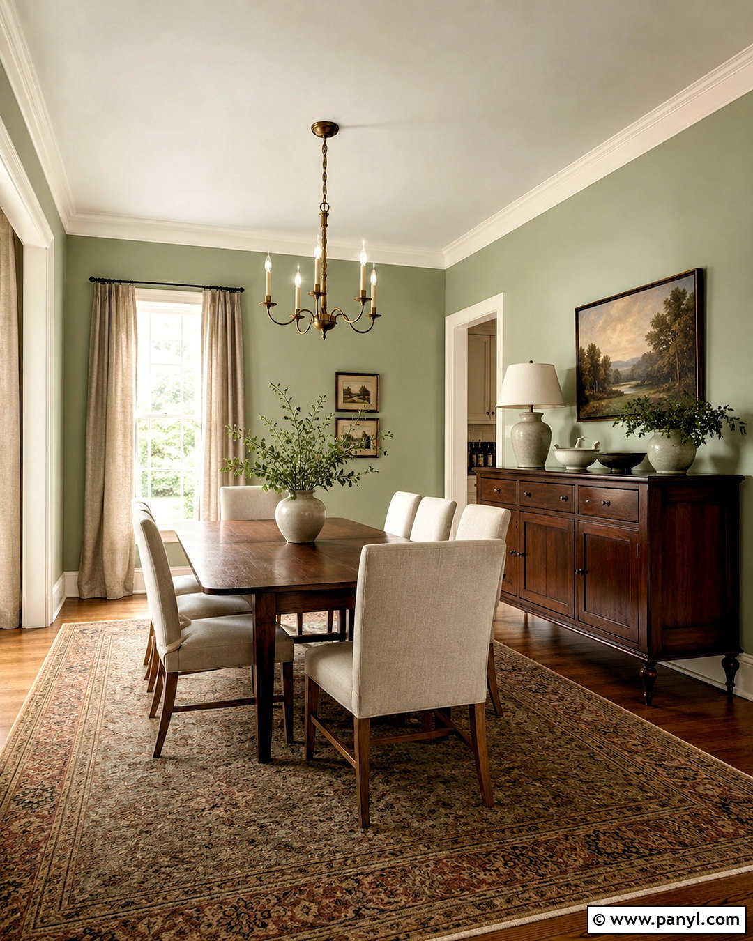 Benjamin Moore Soft Fern Paint Color - 20 neutral green paint colors