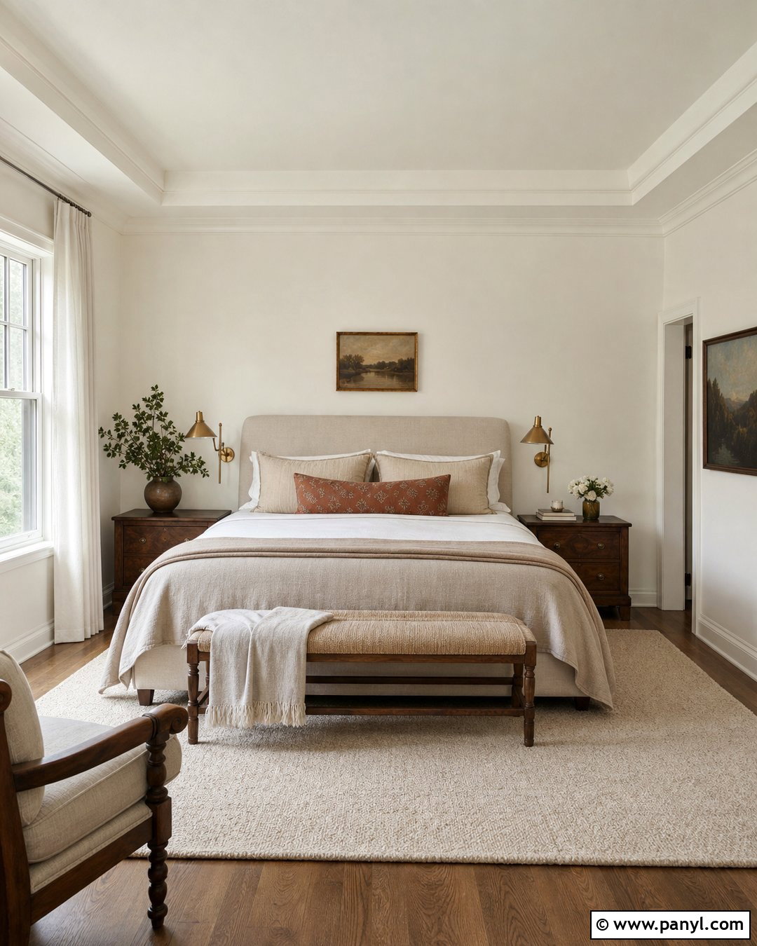 Benjamin Moore Swiss Coffee OC-45 - 35 popular white paint colors for walls
