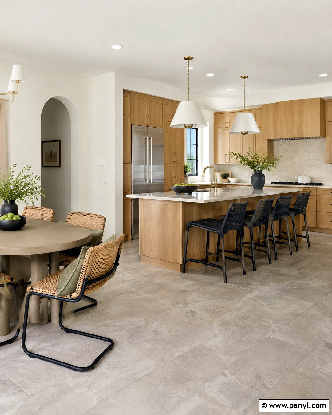 Benjamin Moore Swiss Coffee With Honey Oak - 20 paint colors that go with honey oak ideas