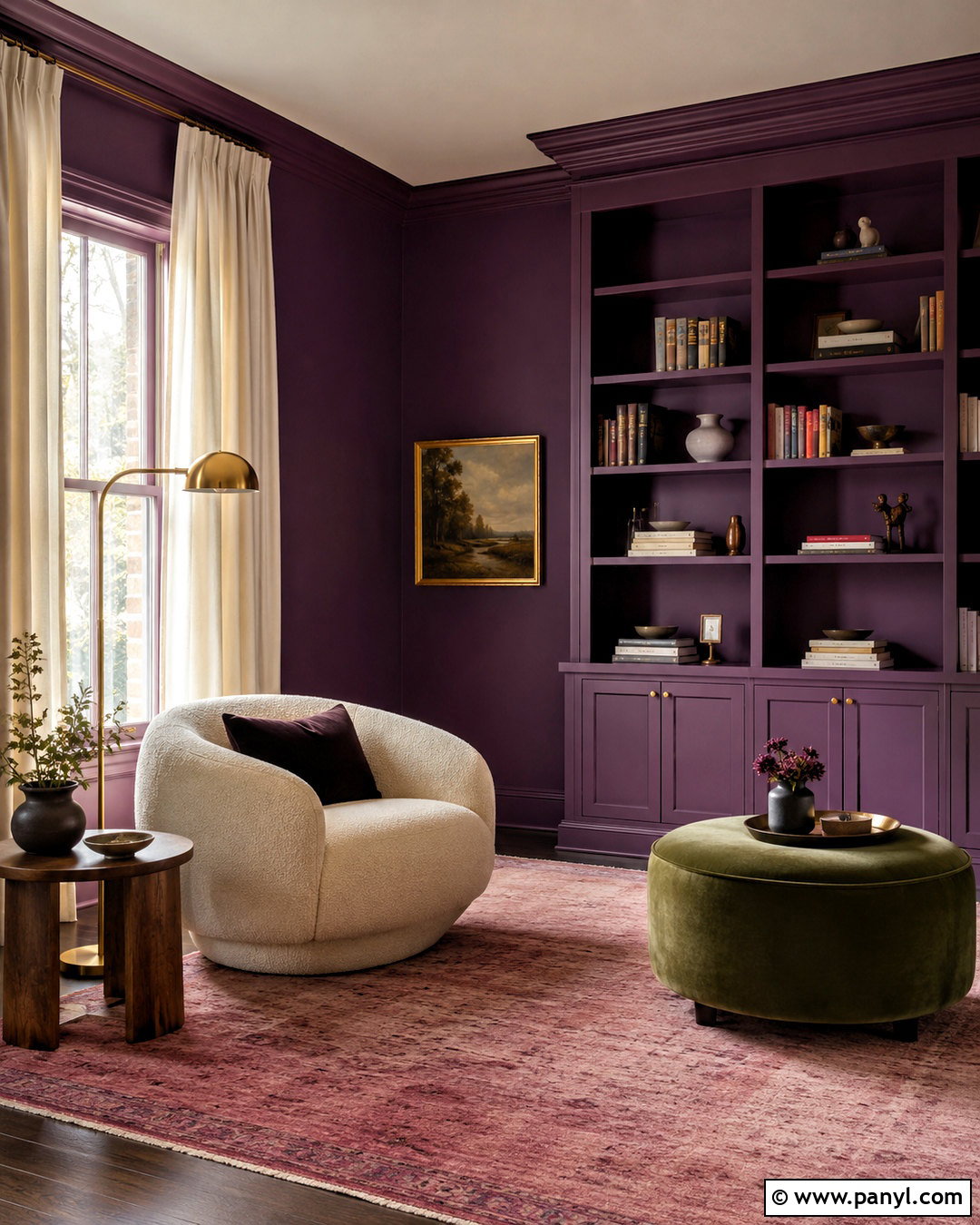 Benjamin Moore Velvet Cloak CSP-480 - 20 dark purple paint colors