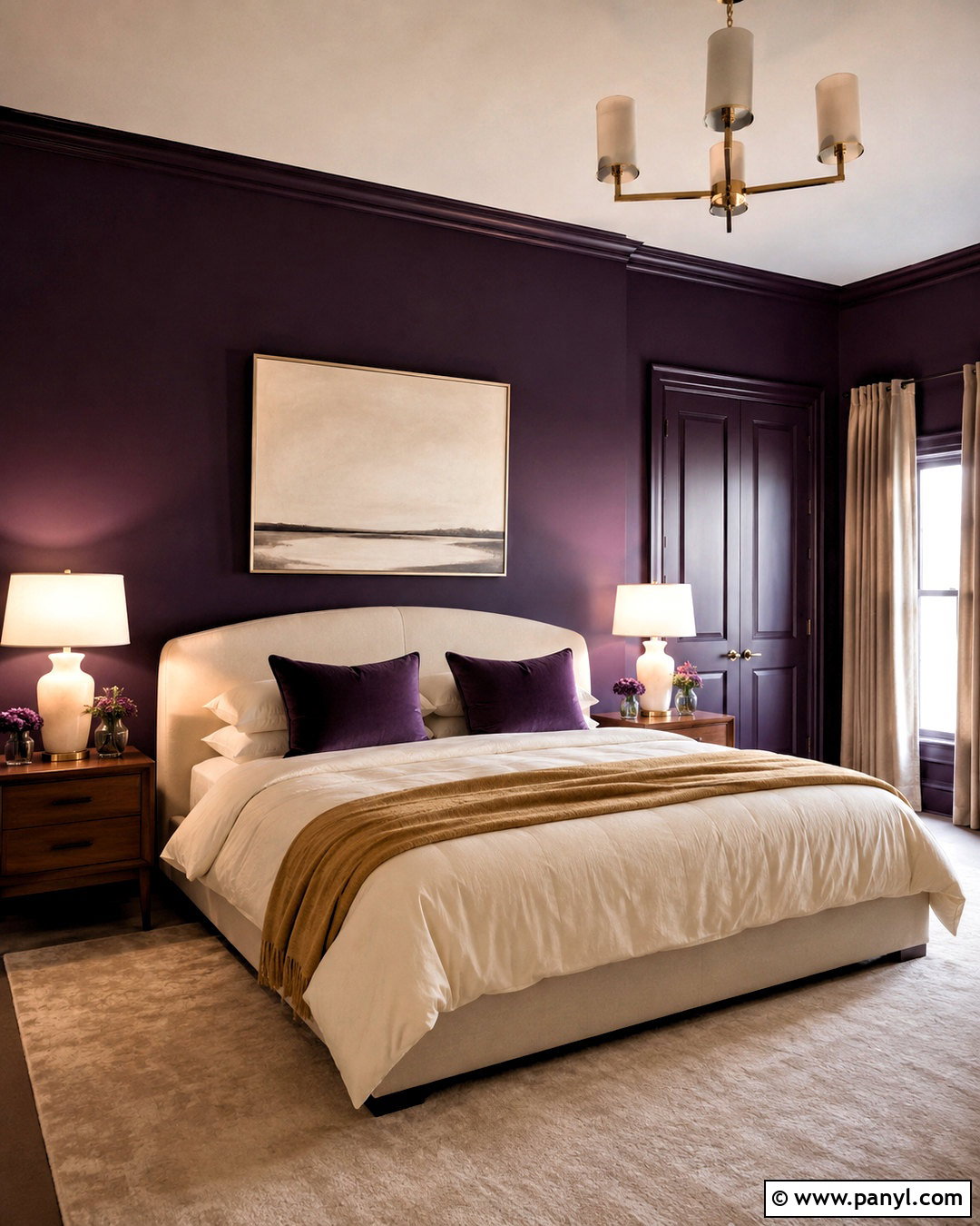 Benjamin Moore Velvet Cloak CSP-480 - 20 best purple bedroom paint colors