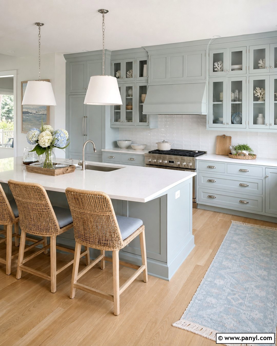 Benjamin Moore Wickham Gray Kitchen Cabinets - 25 Light Grey Kitchen Cabinets Paint Colors