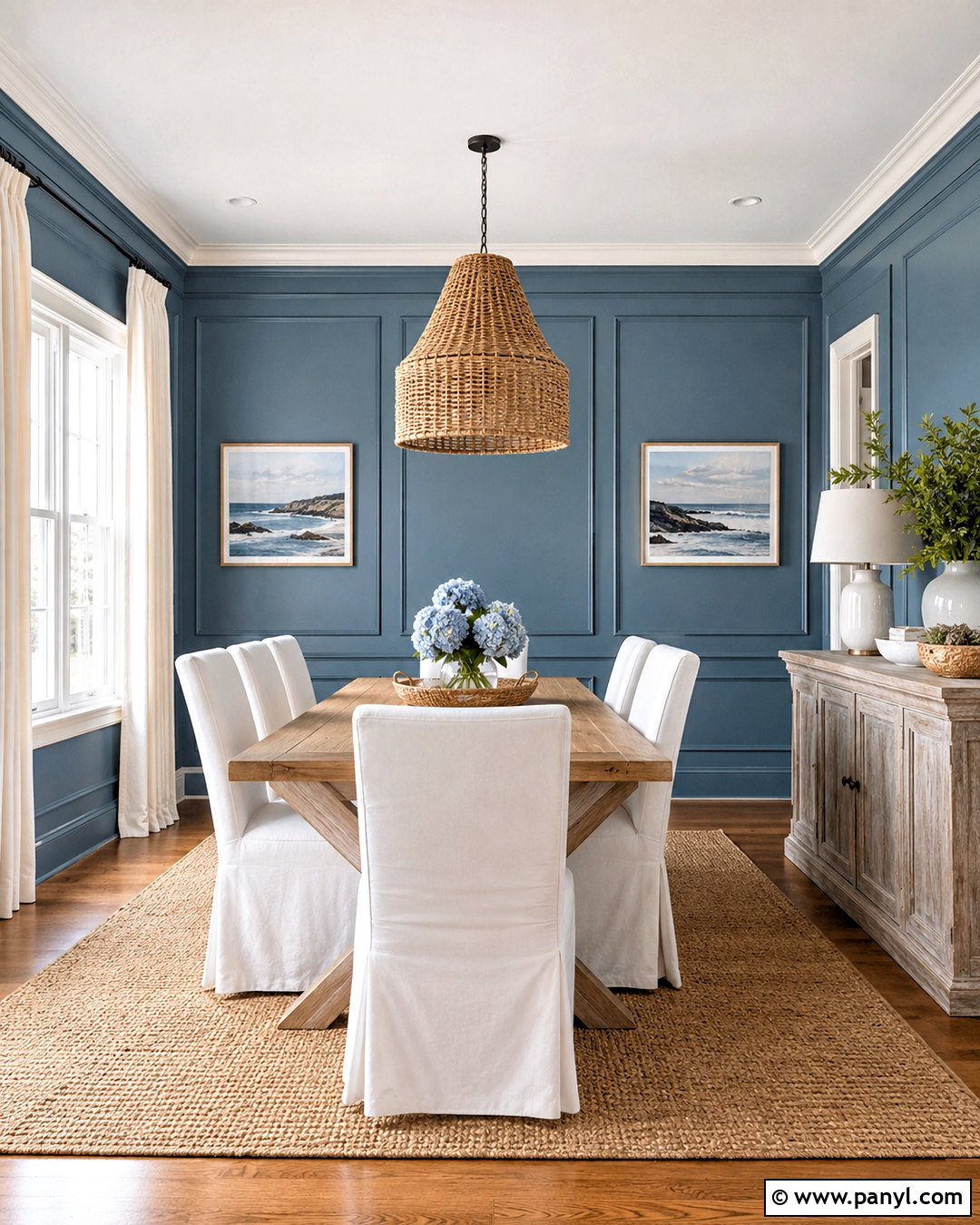 Benjamin Moore Yarmouth Blue - 20 coastal blue paint colors