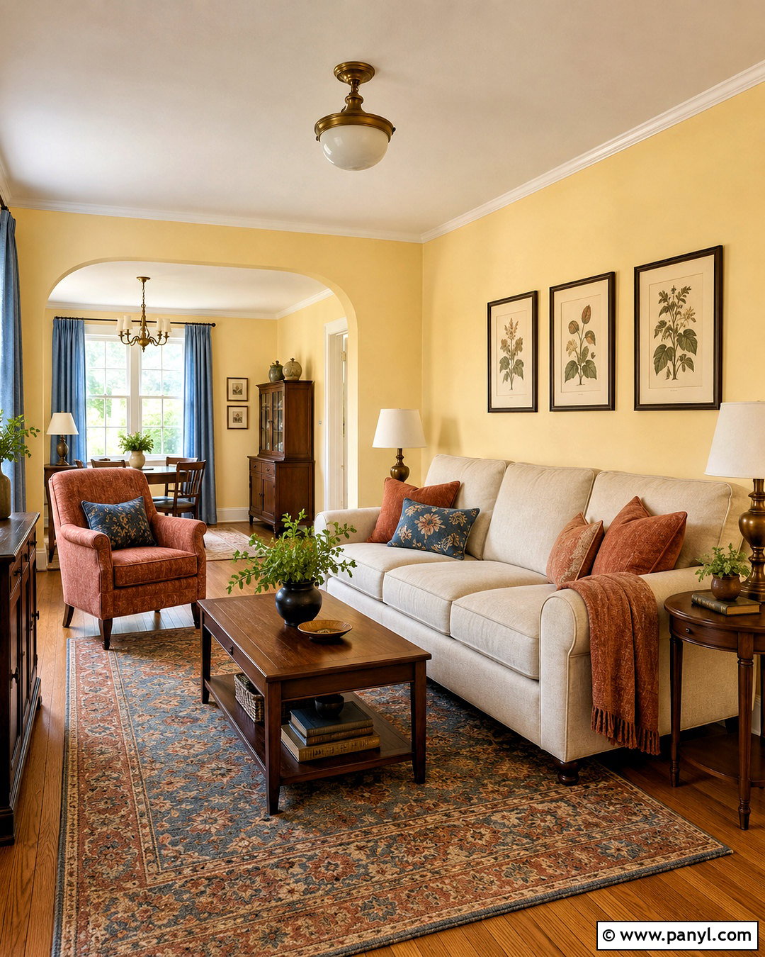 Benjamin Moore You Are My Sunshine Living Room - 20 butter yellow paint colors