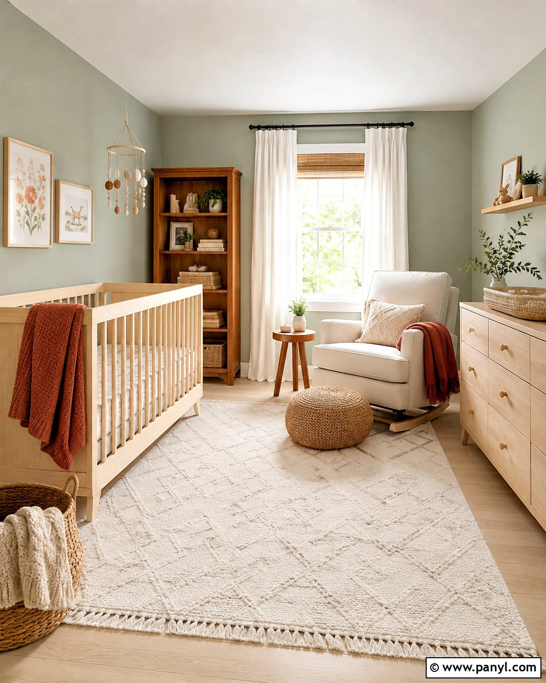 Birch And Teak Nursery - 20 different wood tones in one room ideas